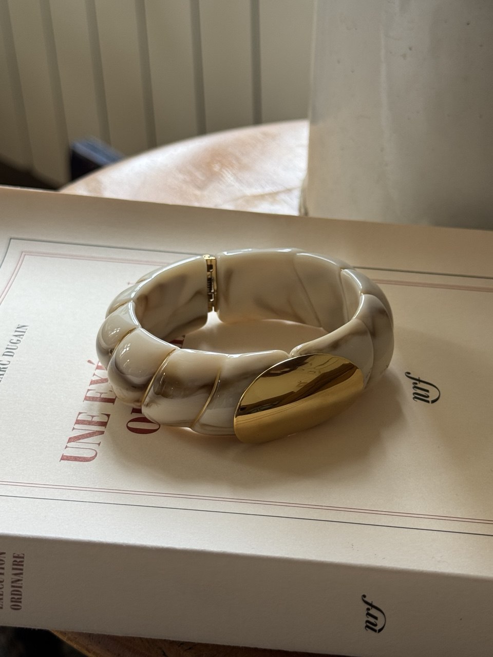 Bracelet jonc avec dorures