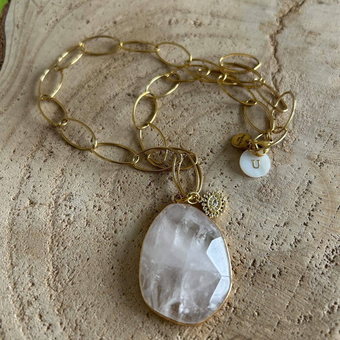 Collier cristal de roche