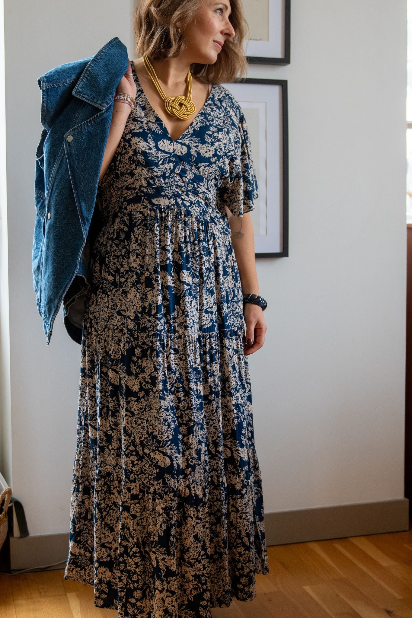 Robe longue Bohème imprimée Rosalie