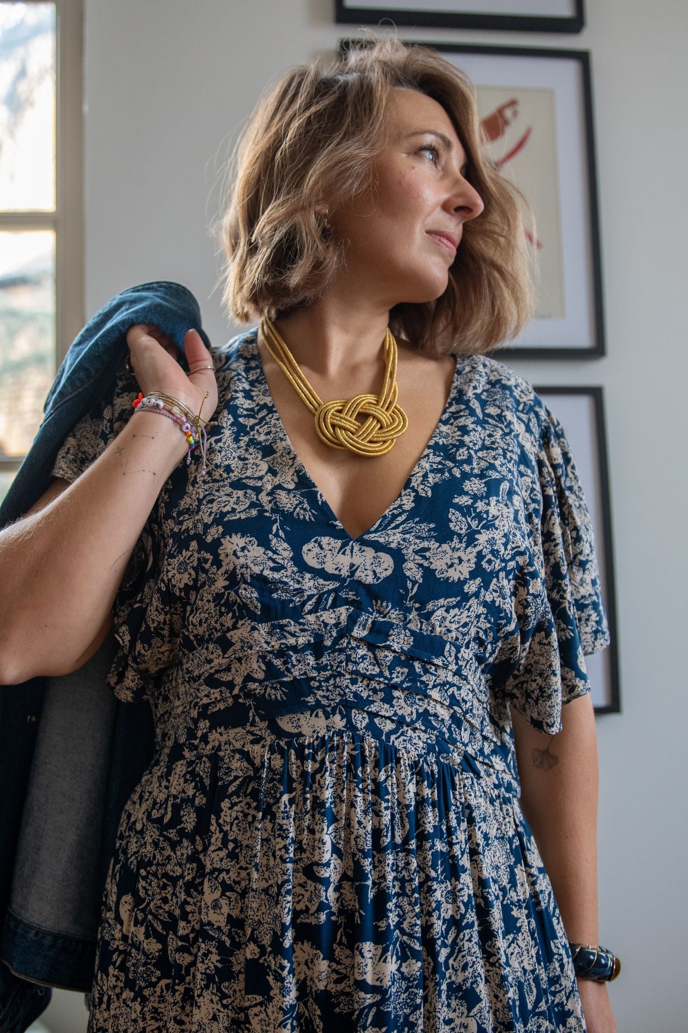 Robe longue Bohème imprimée Rosalie