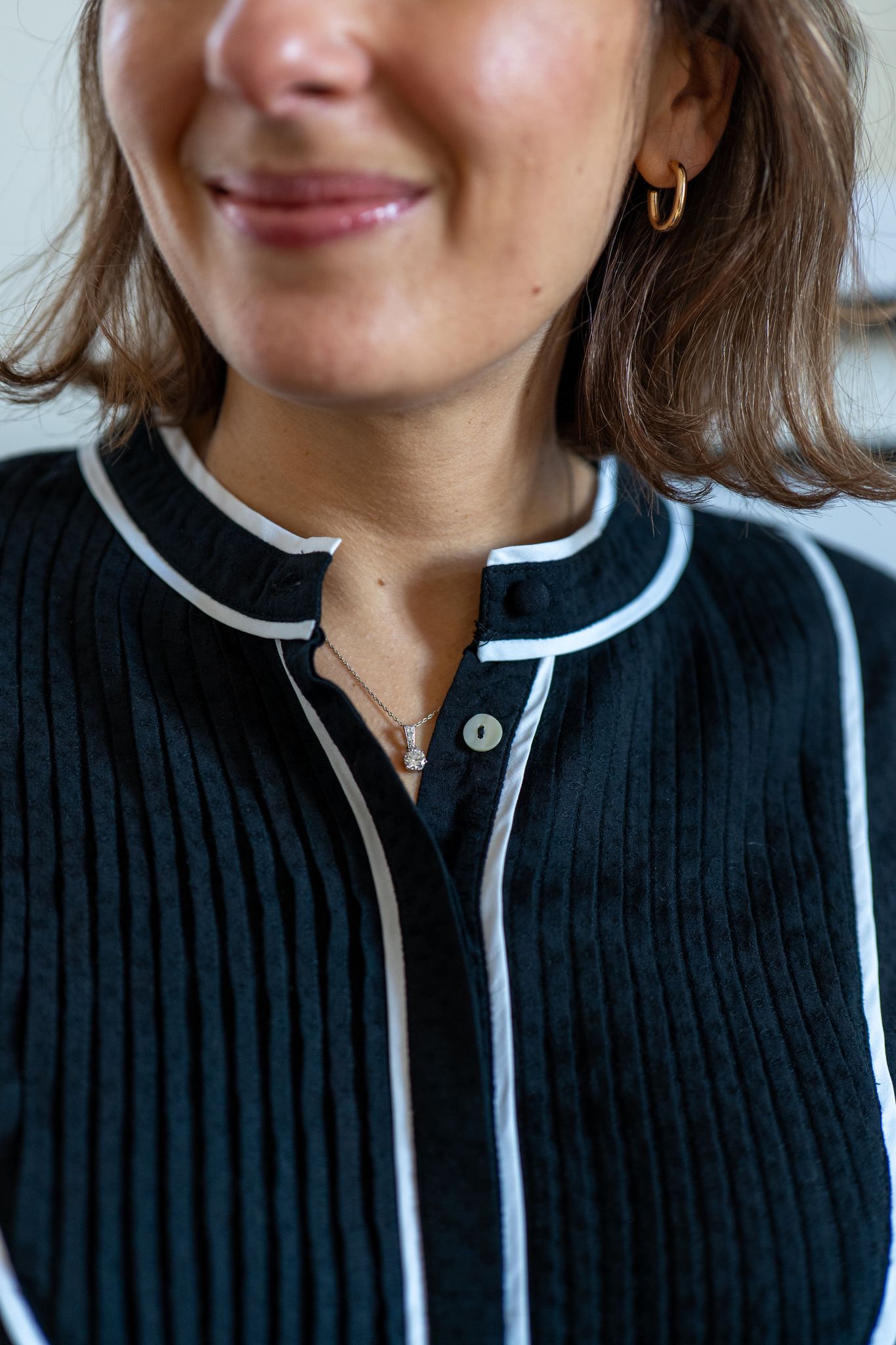 Blouse noire fluide Séraphine