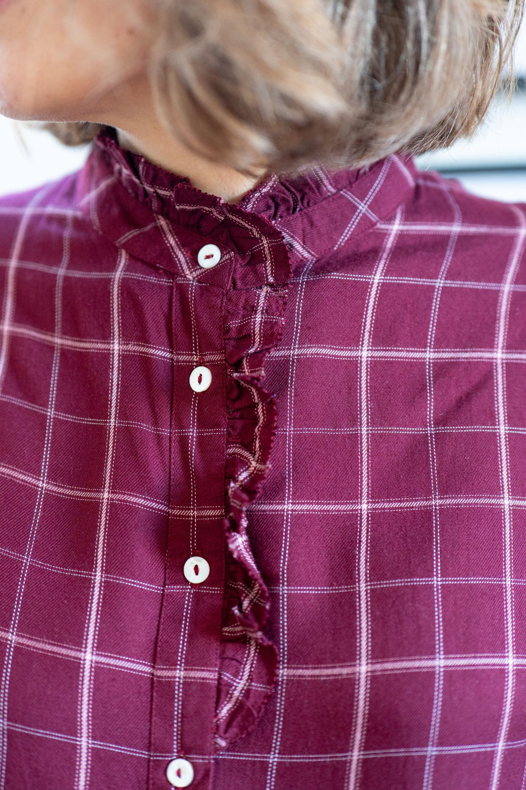 Blouse bordeaux Rosalie