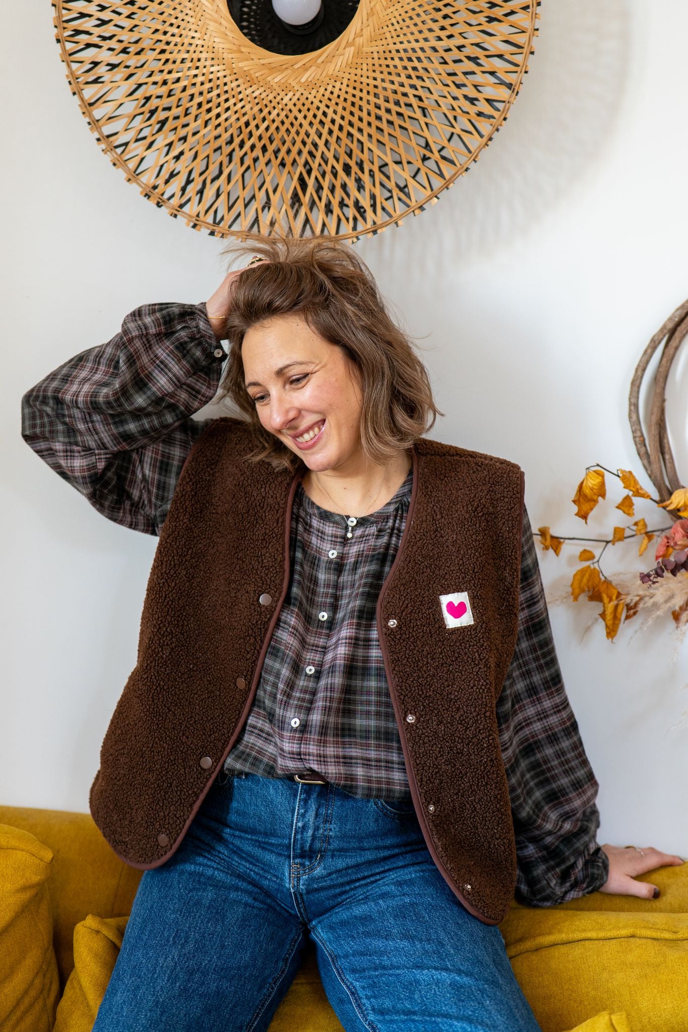 Blouse choco Bohémiane